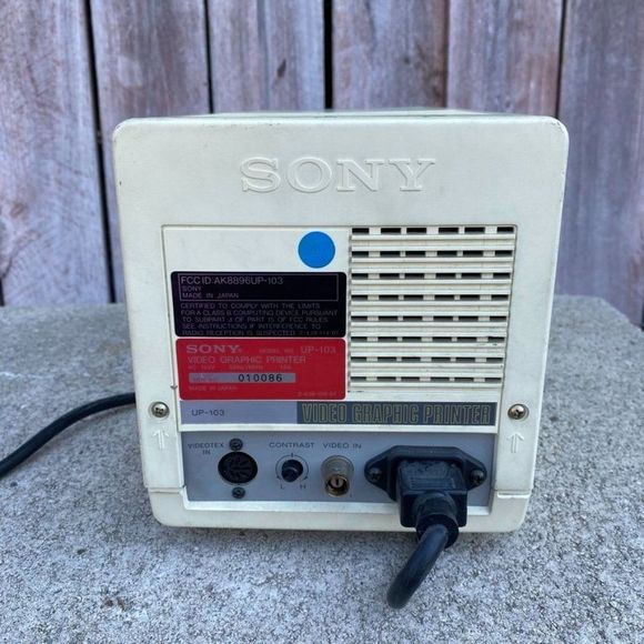 Vintage Sony Video Graphic Printer UP-103 Powers On - Picture 7 of 12